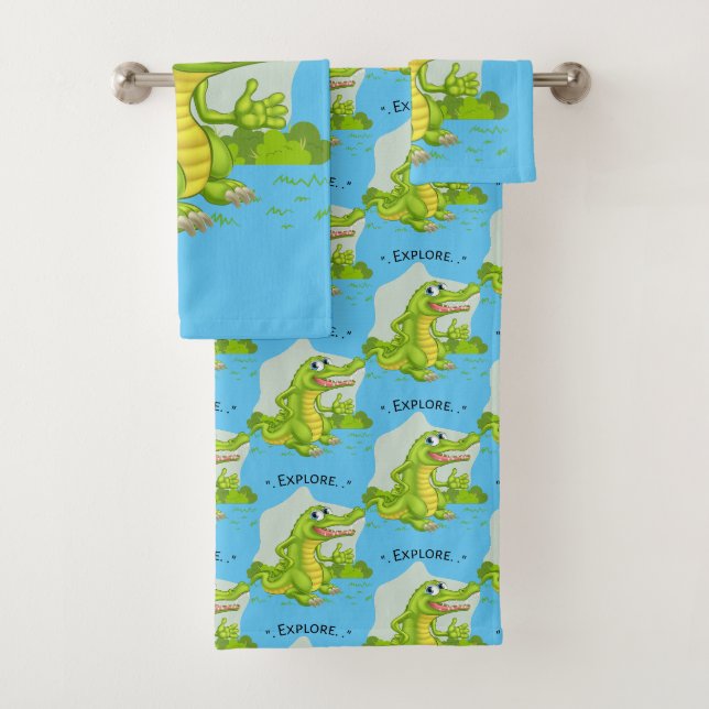 Conjunto De Toalhas explorador de crocodilo (Insitu)