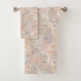 Conjunto De Toalhas exuberar peônia em um fundo suave