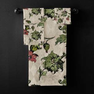 Conjunto De Toalhas Fábrica de Bruxas Apothecary Plantas Botânicas E
