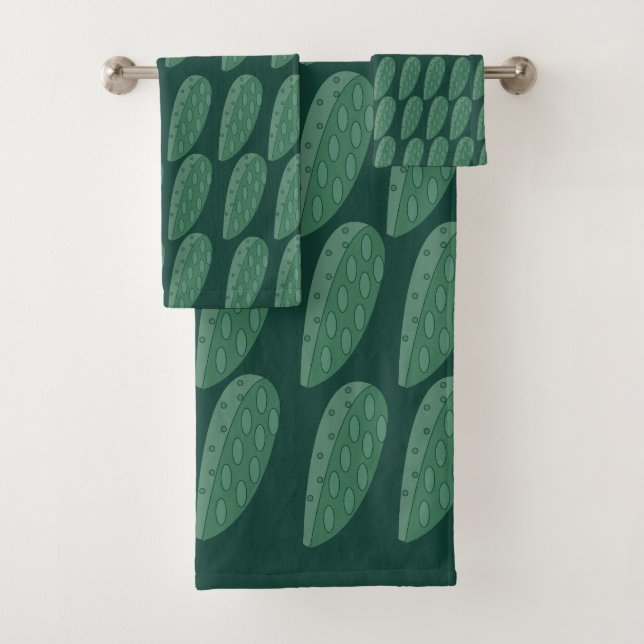 Conjunto De Toalhas Fábrica de Cactus Verde (Insitu)