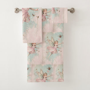Conjunto De Toalhas Fada de Flores e Flores