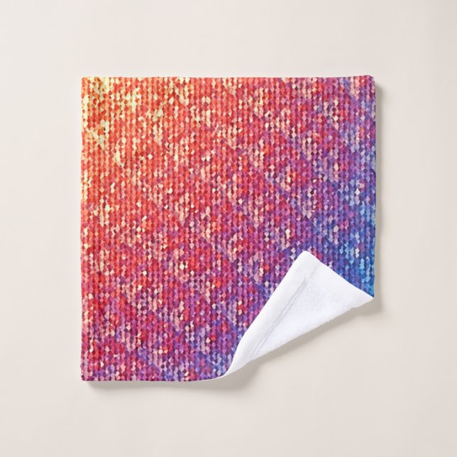Conjunto De Toalhas Faísca do Mosaico Emocional Vibrante (Pano de lavar)