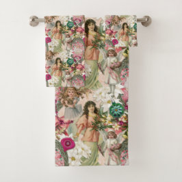 Conjunto De Toalhas Faísca do Natal Vitoriano