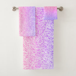 Conjunto De Toalhas Faíscas cor-de-rosa-rosa cor-de-laranja coloridas