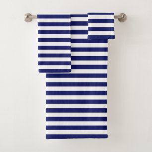 Conjunto De Toalhas Faixa de vela azul (escala pequena)