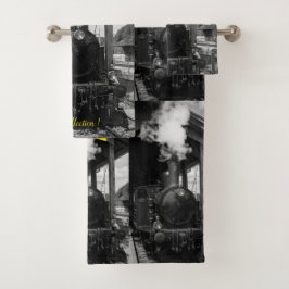 Conjunto De Toalhas Família de Imagens Modernas do Comboio de Arte Mai