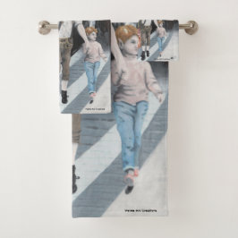 Conjunto De Toalhas Família Elf Alemã Comprando Fantasia Art Bath Towe