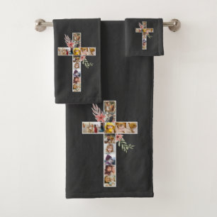 Conjunto De Toalhas Família Jesus Cruz Christian Church