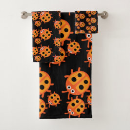 Conjunto De Toalhas Família Kids ladybird