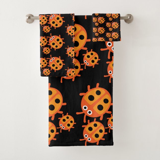 Conjunto De Toalhas Família Kids ladybird (Insitu)