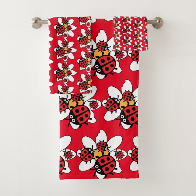 Conjunto De Toalhas Família Ladybird E Ladybug (Insitu)