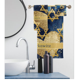 Conjunto De Toalhas Family Name Love Jerusalem Shower Curtain