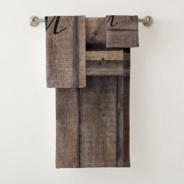 Conjunto De Toalhas Farmhouse Rustic Country Barn