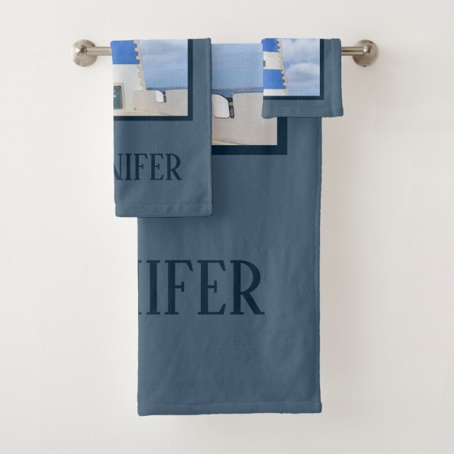 Conjunto De Toalhas Farol da aguarela (Insitu)