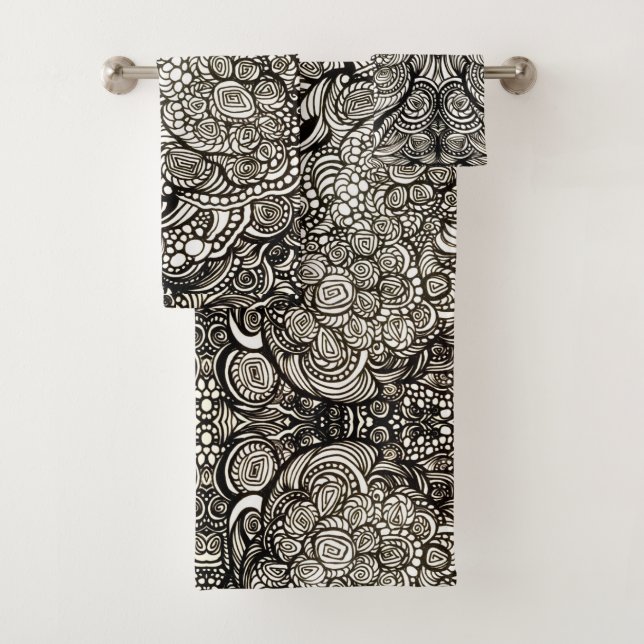 Conjunto De Toalhas Felicidade do banheiro (Insitu)