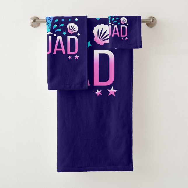 Conjunto De Toalhas Feliz Aniversário Sereia Esquadrão-68296 (Insitu)