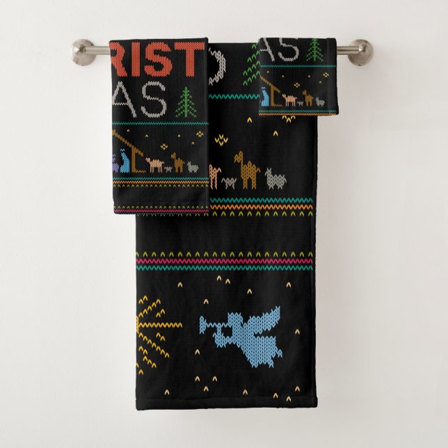 Conjunto De Toalhas FELIZ CRISTmas Doce Cloroso Religioso (Insitu)