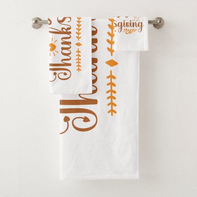 Conjunto De Toalhas Feliz Dia de Ação de Graças (Insitu)