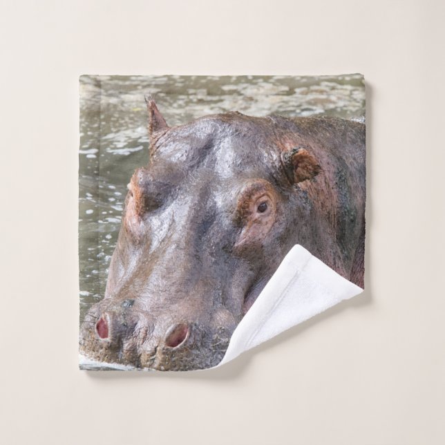 Conjunto De Toalhas Feliz Hippo (Pano de lavar)