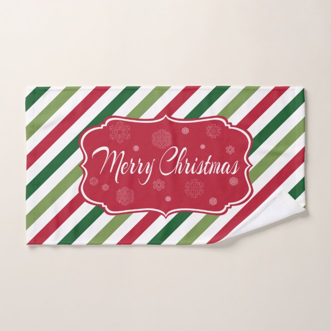Conjunto De Toalhas Feliz Natal (Toalha de mão)