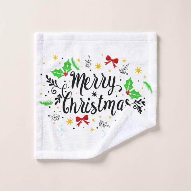 Conjunto De Toalhas Feliz Natal (Pano de lavar)