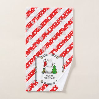 Conjunto De Toalhas Feliz Natal 2 Árvore de Neve