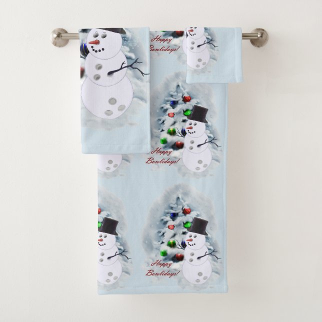 Conjunto De Toalhas Feliz Natal das Boliches de Bowliders (Insitu)