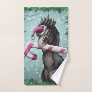 Conjunto De Toalhas Feliz Natal Dinossauro 