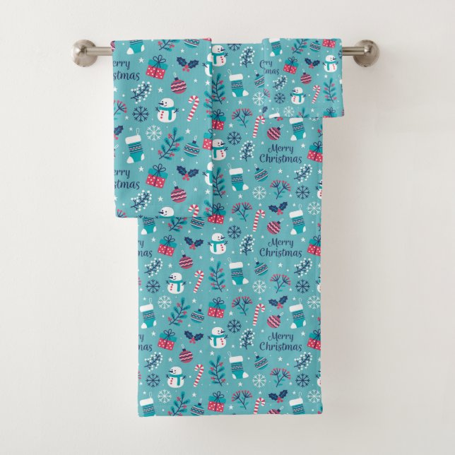 Conjunto De Toalhas Feliz Natal Elementos (Insitu)