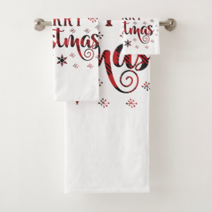 Conjunto De Toalhas Feliz Natal Flocos de Neve, Feliz ano novo