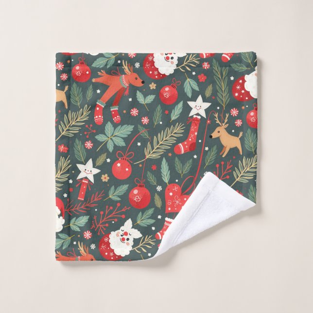 Conjunto De Toalhas Feliz Natal Whimsy (Pano de lavar)