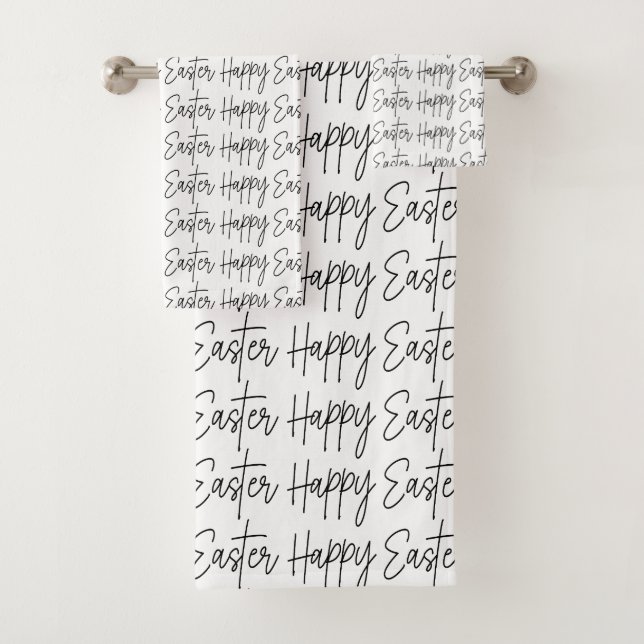 Conjunto De Toalhas Feliz Páscoa    (Insitu)