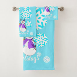 Conjunto De Toalhas FELIZES FÉRIAS: Amigos de inverno