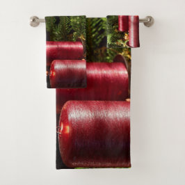 Conjunto De Toalhas Feriados de inverno da Celebração de Natal nas Vel