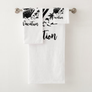 Conjunto De Toalhas Férias familiares personalizadas