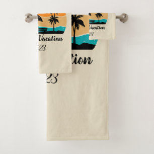Conjunto De Toalhas Férias familiares personalizadas
