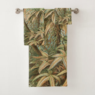 Conjunto De Toalhas Ferns, Filicinae Laubfarne por Ernst Haeckel