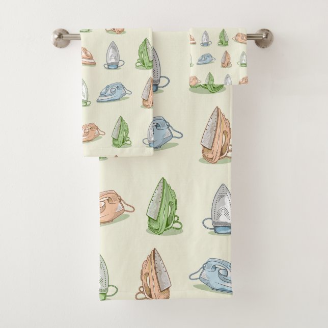 Conjunto De Toalhas Ferro Ironing Laundry patten (Insitu)
