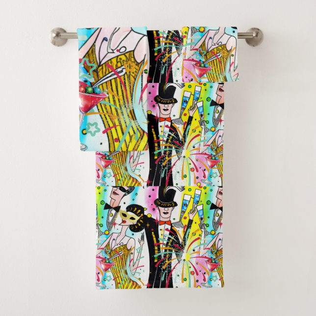 Conjunto De Toalhas Festa de Ano Novo (Insitu)