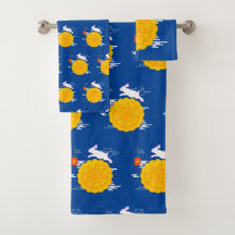 Festa de outono de médio Coelho da Lua Saltando