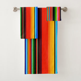 Conjunto De Toalhas Festa Mexicana de Serape Design de Sudoeste