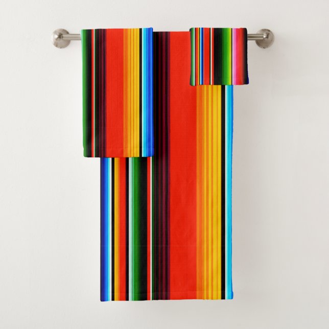 Conjunto De Toalhas Festa Mexicana Serape Design Sudoeste (Insitu)