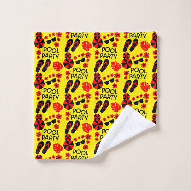 Conjunto De Toalhas Festas de Piscina de Verão (Pano de lavar)