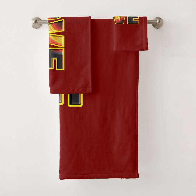 CONJUNTO DE TOALHAS FIERY LOVE (Insitu)