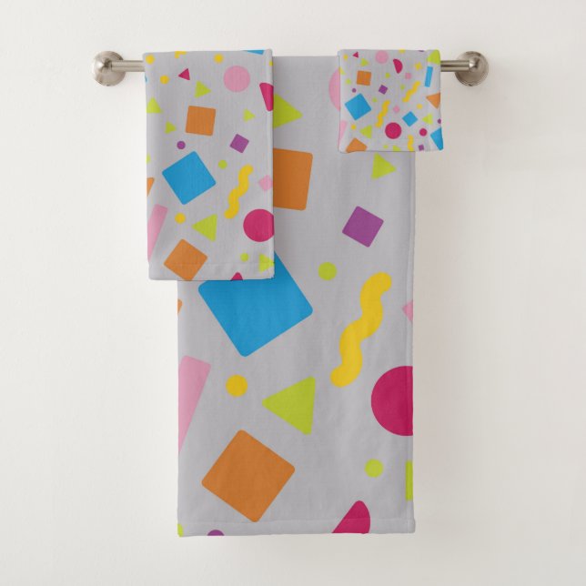 Conjunto De Toalhas Figura Geométrica Criação 2 (Insitu)