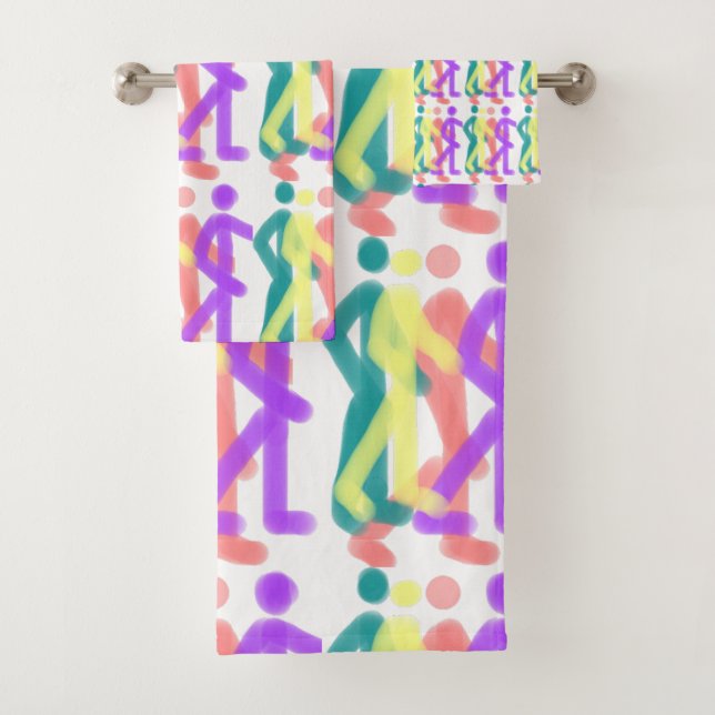 Conjunto De Toalhas Figuras de Arco-íris Design (Insitu)