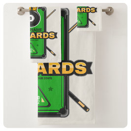 Conjunto De Toalhas Filiais da Coroa da Piscina 8 Personalizados