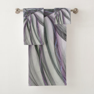 Conjunto De Toalhas Filigree aciona Fractal Abstrato Swing Moderno