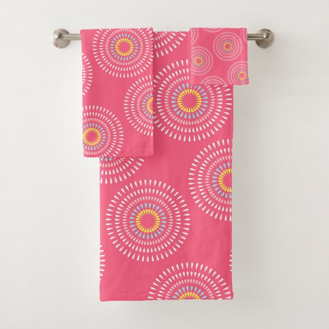 Conjunto De Toalhas Fireworks - Cereja japonesa (Insitu)