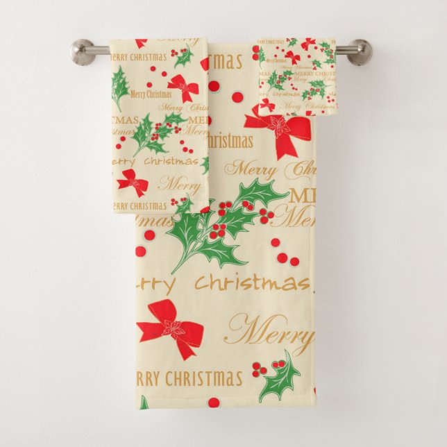 Conjunto De Toalhas Fitas de Natal e Buracos (Insitu)
